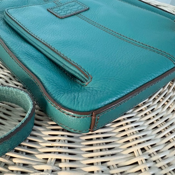 Fossil Teal Leather Crossbody Bag - Picture 6 of 12